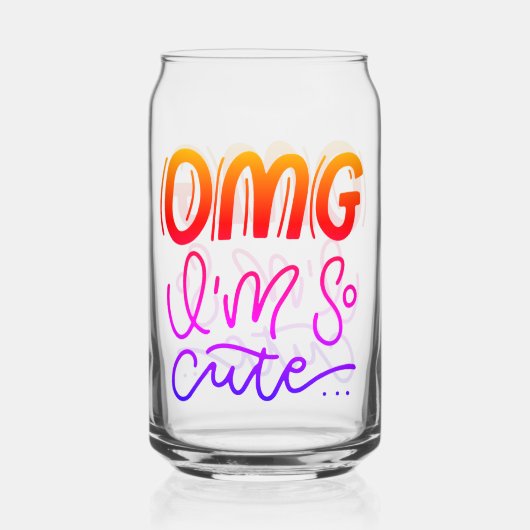 Schattigee chaos blikvorm glas (Voorkant)