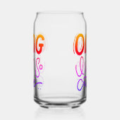 Schattigee chaos blikvorm glas (Links)