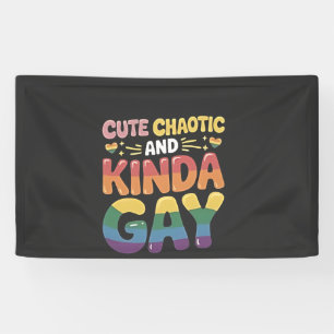Schattigee Chaotische en Kinda Gay LGBTQ Pride Maa Spandoek