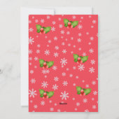 Schattigee charmante wintersneeuwman kerst feestdagenkaart (Achterkant)