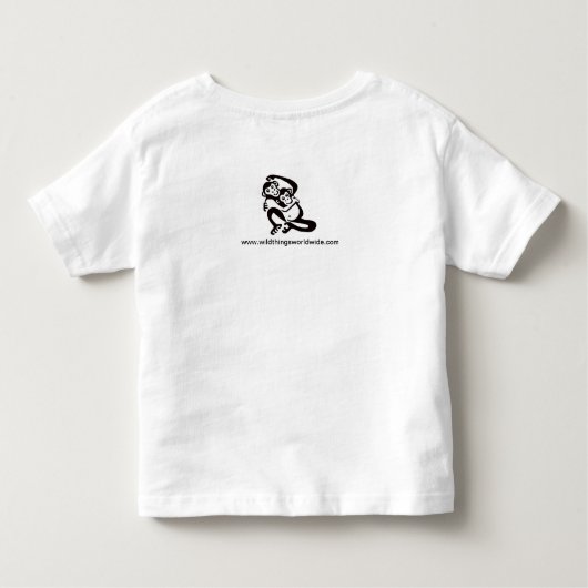 Schattigee Cheeky Monkey - BONOBO- Afrika Kinder Shirts (Achterkant)
