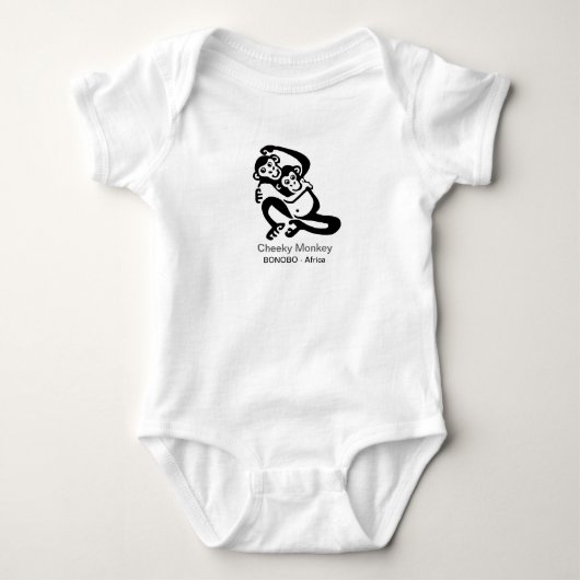 Schattigee Cheeky Monkey - BONOBO- Afrika Romper (Voorkant)