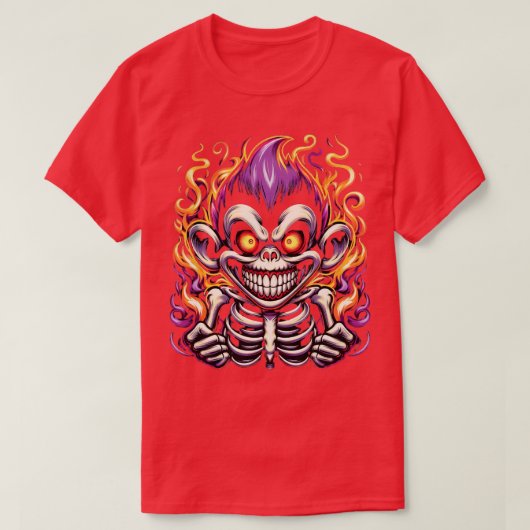 Schattigee Cheeky Monkey Halloween ontwerp voor ki T-shirt (Design voorkant)
