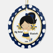 Schattigee Cheerleader Big Sister Christmas Orname Keramisch Ornament (Links)