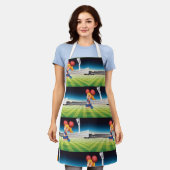 Schattigee cheerleader op het sportveld schort (Gedragen)