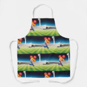 Schattigee cheerleader op het sportveld schort (Voorkant)