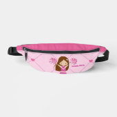 Schattigee Cheerleader Pink Gepersonaliseerde Chee Heuptasje (Voorkant)