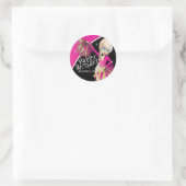 Schattigee Cheerleader Pom Pom Meisjes | roze Ronde Sticker (Tas)