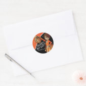 Schattigee Cheerleader Pom Pom Meisjes | SINAASAPP Ronde Sticker (Envelop)