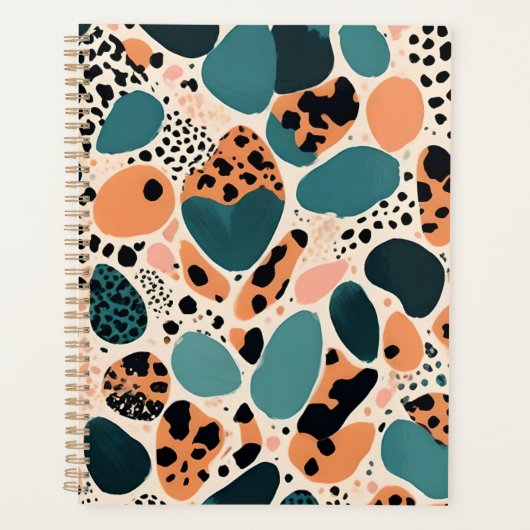 Schattigee Cheetah Animal Print Planner (Voorkant)