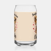 Schattigee Cheetah Lover Wildlife Art met Hartacce Blikvorm Glas (Links)