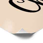 Schattigee Cheetah Lover Wildlife Art met Hartacce Perfect Poster (Hoek)