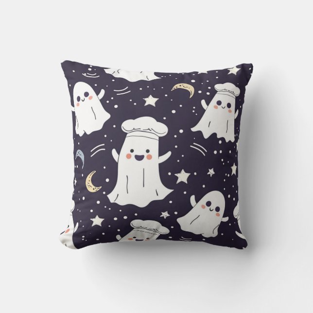 Schattigee Chef Ghost Kussen (Voorkant)