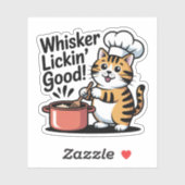 Schattigee Chef Kat Koken Foodie Decal Vinyl Stick Sticker (Vel)