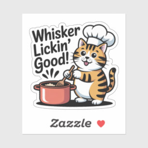 Schattigee Chef Kat Koken Foodie Decal Vinyl Stick Sticker