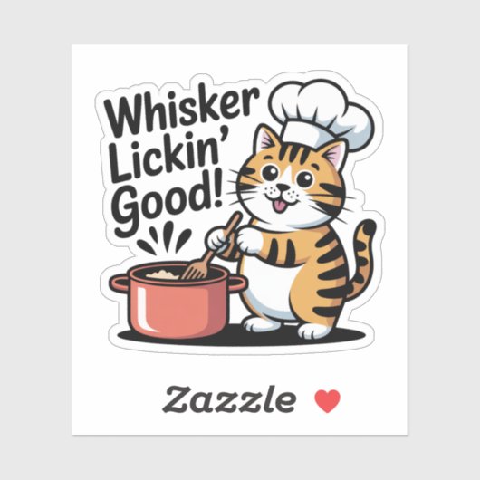 Schattigee Chef Kat Koken Foodie Decal Vinyl Stick Sticker (Vel)