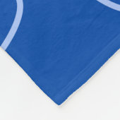 Schattigee chef-kok Ducky Kazoo Blue Circles Fleece Deken (Hoek)