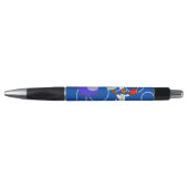 Schattigee chef-kok Ducky Kazoo Blue Circles Pen (Voorkant)