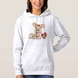 Schattigee chef-kok van de kerstmuis hoodie