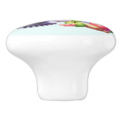 Schattigee chef vogelliefhebbers keuken keramische knop (Zijkant)