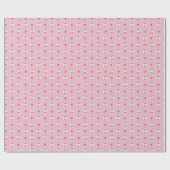 Schattigee Cherry & Bow Print Wrapping Paper Roll Cadeaupapier (Vlak)