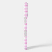 Schattigee Cherry Coquette Bow Pink Gingham Case-Mate iPhone Case (Achterkant / Rechts)