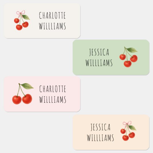 Schattigee Cherry Coquette Terug naar School Kledi Labels (Groep)