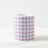 Schattigee Cherry Pattern Coffee Mok | Retro fruit (Center)