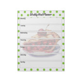 Schattigee Cherry Weekly Meal Planner Notitieblok (Linkerzijde)