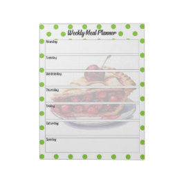 Schattigee Cherry Weekly Meal Planner Notitieblok