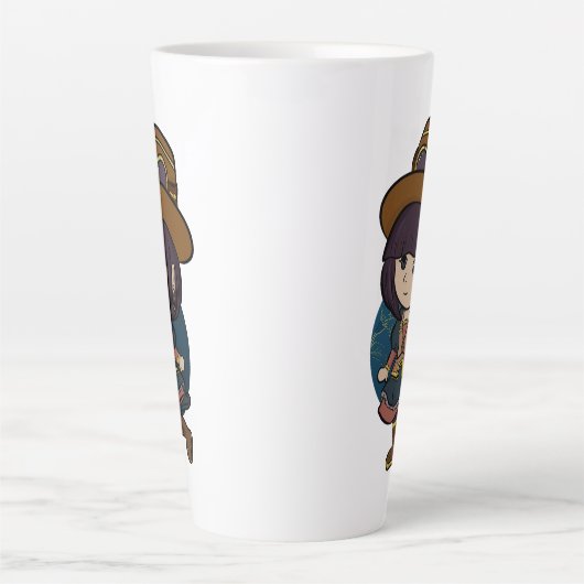 Schattigee Chibi Anime Girl Mok (Voorkant)