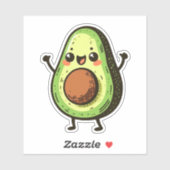 Schattigee Chibi Avocado Sticker (Vel)