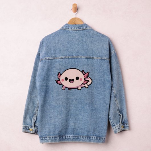 Schattigee Chibi Axolotl Denim Jacket (Hangar)