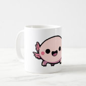 Schattigee Chibi Axolotl Koffiemok (Voorkant links)