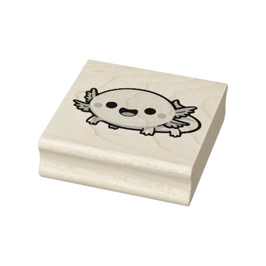 Schattigee Chibi Axolotl Rubberstempel (Stempel)