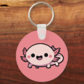 Schattigee Chibi Axolotl Sleutelhanger (Voorkant)