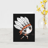 Schattigee Chibi Badminton Birdie Manga Cartoon Kaart (Gele Bloem)