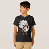 Schattigee Chibi Badminton Birdie Manga Cartoon T-shirt (Voorkant volledig)