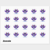 Schattigee Chibi Cartoon Bat Halloween Ronde Sticker (Vel)