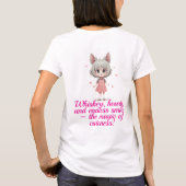 Schattigee Chibi Cat Girl in roze jurk (Achterkant)