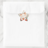 Schattigee Chibi Cat In Flowers Cat Lovers Cadeau Ster Sticker (Tas)
