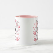 Schattigee Chibi Cat met roze harten Schattig Kawa Mok (Midden)