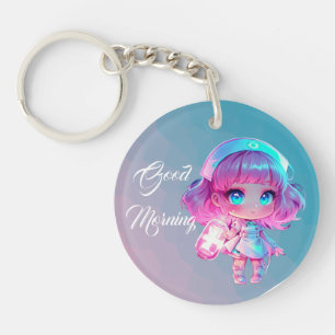 Schattigee Chibi Dancing 3 Sleutelhanger