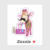 Schattigee Chibi-Giraffe Sticker (Vel)
