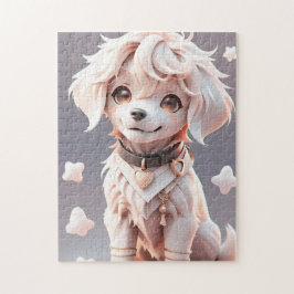 Schattigee Chibi Golden Retriever Puppy Legpuzzel