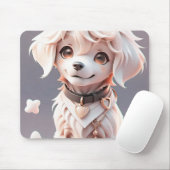 Schattigee Chibi Golden Retriever Puppy Muismat (Met muis)