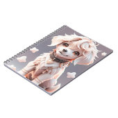 Schattigee Chibi Golden Retriever Puppy Notitieboek (Linkerzijde)