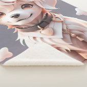 Schattigee Chibi Golden Retriever Puppy Sherpa Deken (3/4)