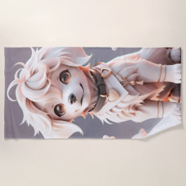 Schattigee Chibi Golden Retriever Puppy Strandlaken