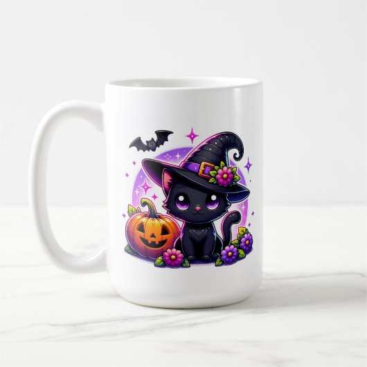 Schattigee Chibi Happy Halloween pompoen gepersona Koffiemok (Links)